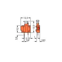 WAGO 235-775 Veerkrachtklemblok 1.50 mm² Aantal polen 1 Wit 800 stuk(s)