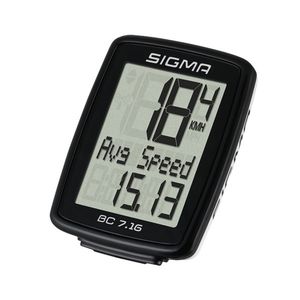 Sigma BC 7.16 Fietscomputer Via kabel Met wielsensor