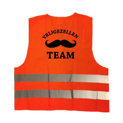 Vrijgezellen team hesje - oranje - heren - Vrijgezellenfeest man - mannen uitje Vrijgezellen team hesje - oranje - heren - Vrijgezellenfeest man - mannen uitje