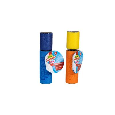 Summertime waterpistool spuit - 2x - van foam - lengte 15 cm - buiten speelgoed - water spuiten