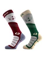 Sinner Ski Sock Heren Mountain 2 Pack (bergen / Groen) 45-47 Bergen / Groen