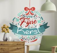 Kerststickers in de vorm van een bal