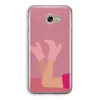 Pink boots: Samsung Galaxy A5 (2017) Transparant Hoesje