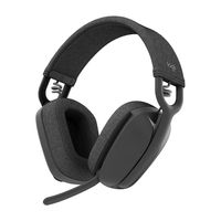 Logitech ZONE VIBE 100 Over Ear headset Bluetooth Stereo Grafiet Ruisonderdrukking (microfoon), Noise Cancelling Volumeregeling, Microfoon uitschakelbaar (mute) - thumbnail