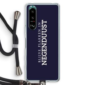Blijve plakken in Negenduust: Sony Xperia 5 III Transparant Hoesje met koord