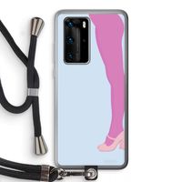 Pink panty: Huawei P40 Pro Transparant Hoesje met koord