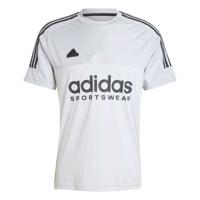 Heren-T-Shirt met Korte Mouwen Adidas Tiro Grijs Maat L