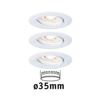 Paulmann 94293 EBL Nova mini Coin LED-inbouwlamp Set van 3 stuks LED 4 W Wit - thumbnail