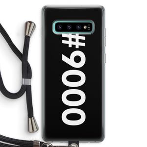 #9000: Samsung Galaxy S10 Plus Transparant Hoesje met koord