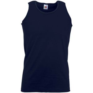 Fruit of the Loom navy blauw singlet mouwloos shirt