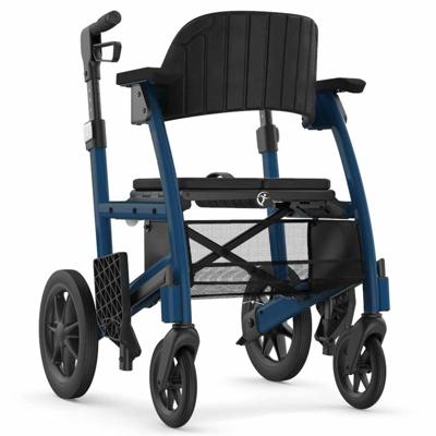 Prestige Rollator en Rolstoel in 1 | Kies uw kleur : Donker blauw | Triumph