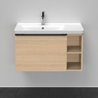 Badmeubel Duravit D-Neo Wand 78.4x45.2x44 cm Links Mat Natuur Eiken Duravit