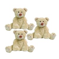 3x stuks happy Horse beige pluche knuffelbeer Boogy 35 cm