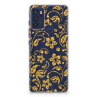 Motorola Moto G60s TPU Case Gouden Bloemen - thumbnail