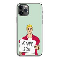 Gimme a call: iPhone 11 Pro Transparant Hoesje