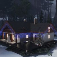 VidaXL Lichtgordijn met 400 led&apos;s en 8 functies 10 m blauw