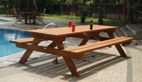 Hardhouten Picknicktafel Giant- - Hardhout- Tuindeco