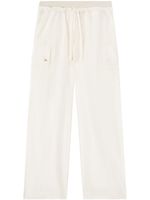 Palm Angels pantalon ample en satin - Blanc