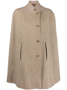 A.N.G.E.L.O. Vintage Cult modèle manteau cape à chevrons (années 1960) - Tons neutres