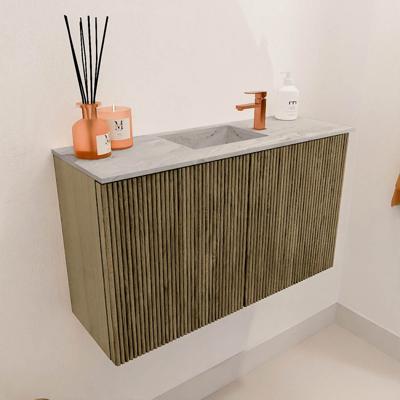 Toiletmeubel Mondiaz Joya Dlux | 70 cm | Meubelkleur Dusk | Faye wastafel Glace Wasbak Midden | 1 kraangat
