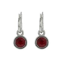 Biba Hang Oorbellen met Swarovski Steentje Siam