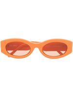 Linda Farrow x The Attico lunettes de soleil Berta à monture rectangulaire - Orange