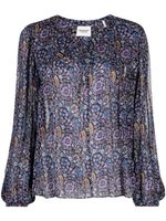 MARANT ÉTOILE blouse Daytonea à fleurs imprimées - Bleu - thumbnail