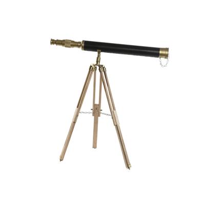 Decoratieve figuren Home ESPRIT Bruin Gouden Vintage Telescoop 63 x 40 x 70 cm