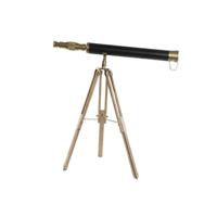 Decoratieve figuren Home ESPRIT Bruin Gouden Vintage Telescoop 63 x 40 x 70 cm