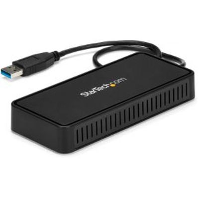 StarTech.com USBA2DPGB USB 3.0 (3.1 Gen 1) Type-A Zwart notebook dock & poortreplicator