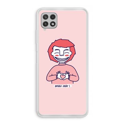 Hartje: Samsung Galaxy A22 4G Transparant Hoesje