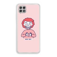 Hartje: Samsung Galaxy A22 4G Transparant Hoesje
