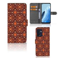 OPPO Find X5 Lite | Reno 7 5G | Telefoon Hoesje | Batik Brown