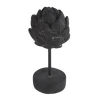 Countryfield beeld artisjok op voet davor zwart 23 cm | 6 stuks