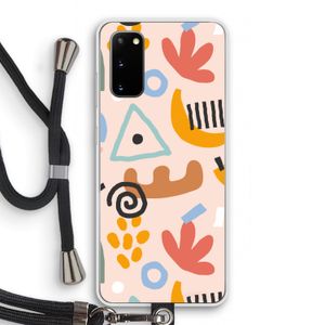 Abstract: Samsung Galaxy S20 Transparant Hoesje met koord