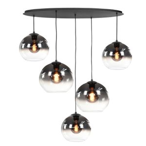 Fantasy ovaal semi smoke hanglamp 5 lichts