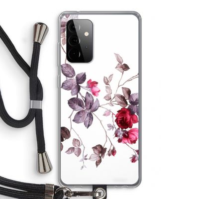 Mooie bloemen: Samsung Galaxy A72 5G Transparant Hoesje met koord