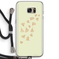 Falling Leaves: Samsung Galaxy S7 Edge Transparant Hoesje met koord Falling Leaves: Samsung Galaxy S7 Edge Transparant Hoesje met koord