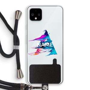 Abstract Spectrum: Pixel 4 XL Transparant Hoesje met koord