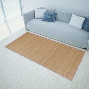 VidaXL Tapijt 160x230 cm bamboe bruin