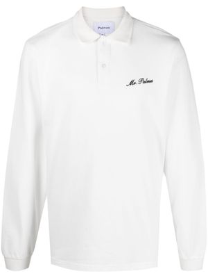Palmes polo à logo brodé - Blanc