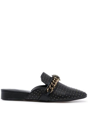 Kurt Geiger London mules Chelsea à détail de chaîne - Noir