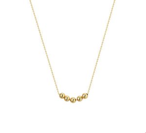 TFT Collier Geelgoud 5 X Schuifbol 1,0 mm x 40-42-44 cm