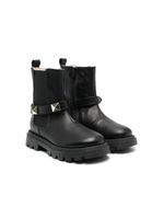 Florens bottines en cuir à détails de clous - Noir - thumbnail