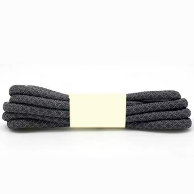 Reflecterende schoenveters ronde sneakers veters Kids volwassen outdoor Sportschoen veters lengte: 140cm (donkergrijs)