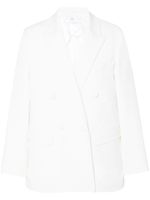 Rosetta Getty blazer croisé à revers crantés - Blanc