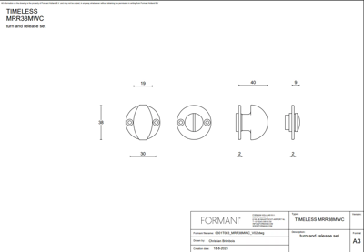 FORMANI | toiletgarnituur glans nikkel | Formani | TIMELESS | MRR38MWC