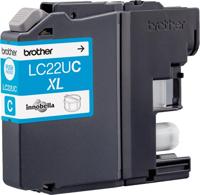 Brother inktcartridge, 1.200 pagina&apos;s, OEM LC-22UC, cyaan