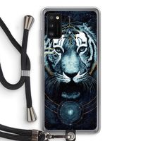 Darkness Tiger: Samsung Galaxy A41 Transparant Hoesje met koord