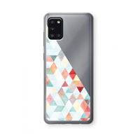 Gekleurde driehoekjes pastel: Samsung Galaxy A31 Transparant Hoesje